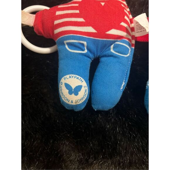 Rare Vintage 1970s Play Path Johnson & Johnson Cloth Three Doll Crib Toy - Picture 4 of 5